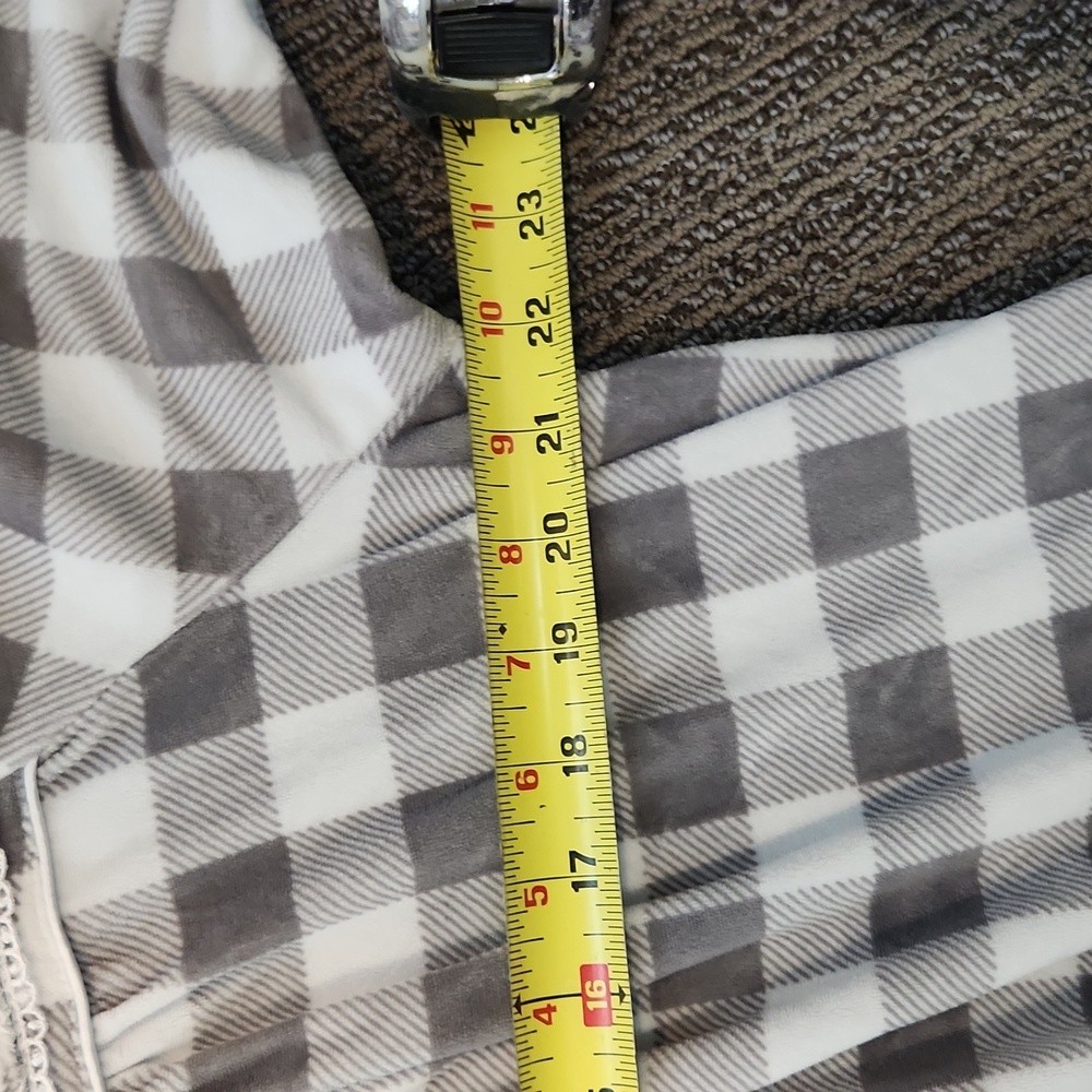 Lanz Of Salzburg Gray And White Nightgown Size Large - Picture 10 of 14